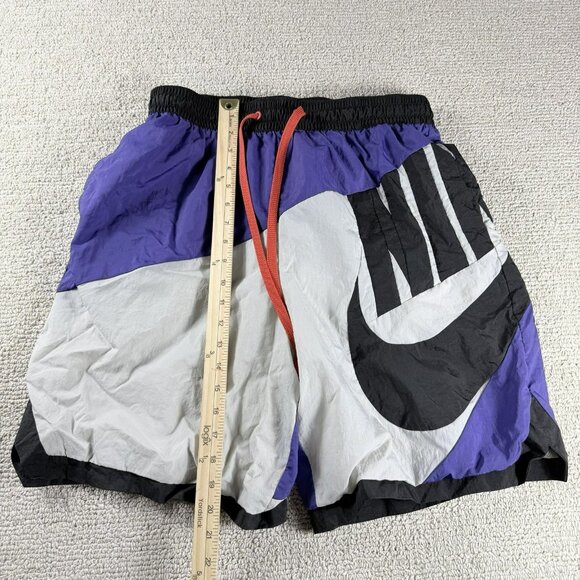 Nike Throwback Futura Nylon Mesh Lined Basketball Shorts Purple Men's Size XL - Picture 4 of 7